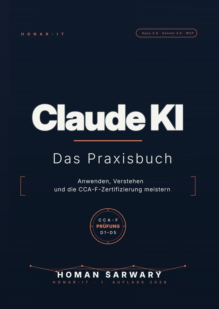 Buchcover: Claude KI – Das Praxisbuch, Fachbuch von Homan Sarwary